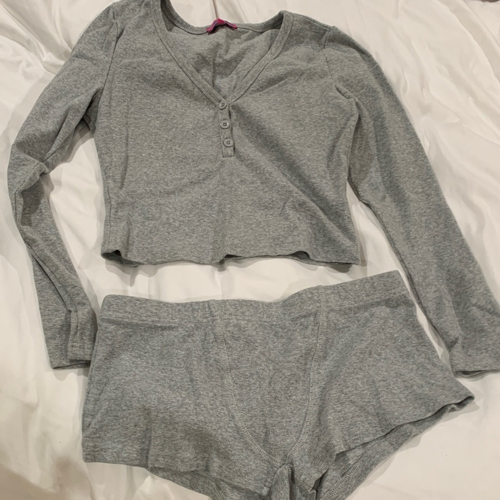 Gray Edikted Sleep/lounge Set L